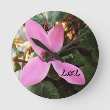 アクリル製丸時計（中サイズ）