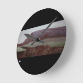 アクリル製壁時計円形（中） 5 ラウンド壁時計 (傾斜)