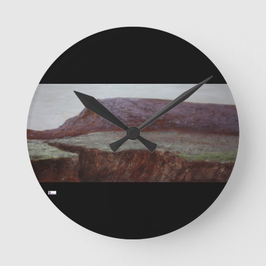 アクリル製壁時計円形（中） 5 ラウンド壁時計 (正面)