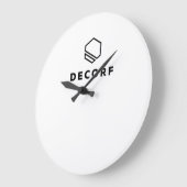 アクリル製壁時計円形（大） ラージ壁時計 (傾斜)