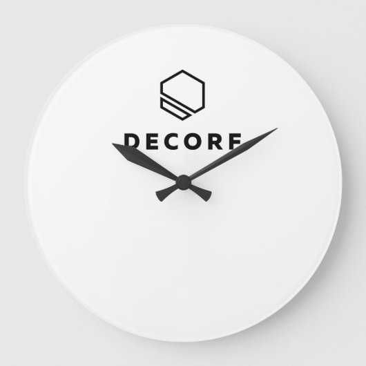 アクリル製壁時計円形（大） ラージ壁時計 (正面)