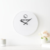 アクリル製壁時計円形（大） ラージ壁時計 (ホーム)