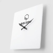 アクリル製壁時計正方形 スクエア壁時計 (傾斜)