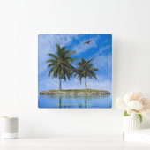 アクリル製壁時計 スクエア壁時計 (ホーム)