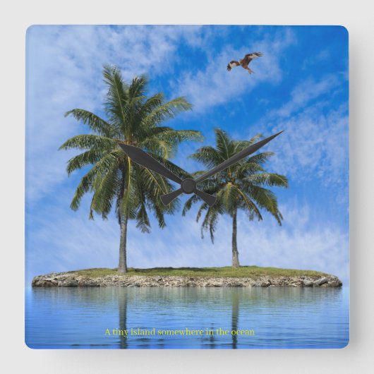 アクリル製壁時計 スクエア壁時計 (正面)