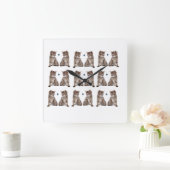 アクリル製壁時計 スクエア壁時計 (ホーム)