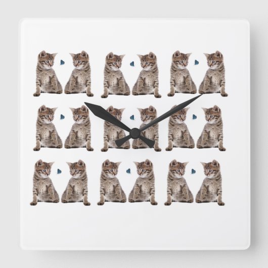 アクリル製壁時計 スクエア壁時計 (正面)