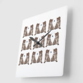 アクリル製壁時計 スクエア壁時計 (傾斜)