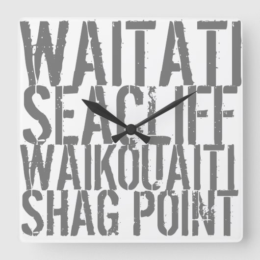 アクリル製壁時計 スクエア壁時計 (正面)