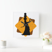 アクリル製壁時計 スクエア壁時計 (ホーム)