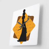 アクリル製壁時計 スクエア壁時計 (傾斜)