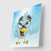 アクリル製壁時計 スクエア壁時計 (傾斜)