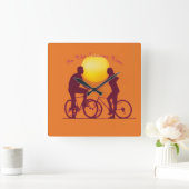 アクリル製壁時計 スクエア壁時計 (ホーム)