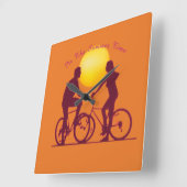 アクリル製壁時計 スクエア壁時計 (傾斜)