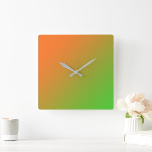 アクリル製壁時計 スクエア壁時計 (ホーム)