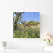 アクリル製壁時計 スクエア壁時計 (ホーム)