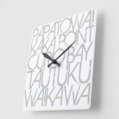 アクリル製壁時計 スクエア壁時計 (傾斜)