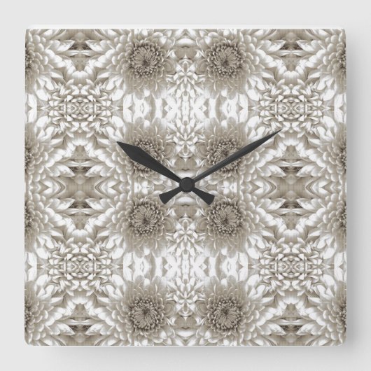 アクリル製壁時計 スクエア壁時計 (正面)