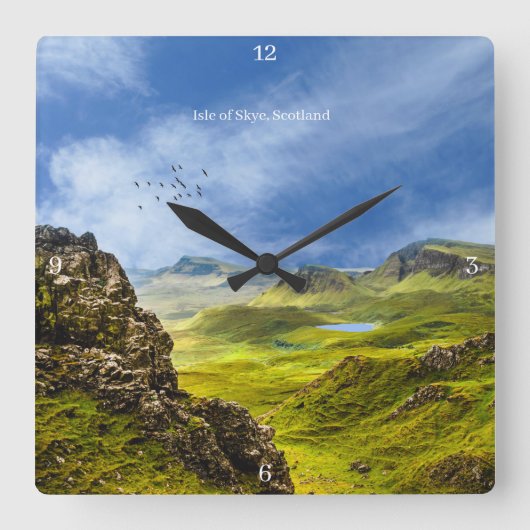 アクリル製壁時計 スクエア壁時計 (正面)