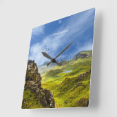 アクリル製壁時計 スクエア壁時計 (傾斜)