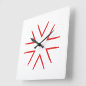 アクリル製壁時計 スクエア壁時計 (傾斜)