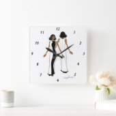 アクリル製壁時計 スクエア壁時計 (ホーム)