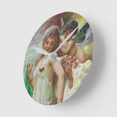 アクリル製壁時計 ラウンド壁時計 (傾斜)