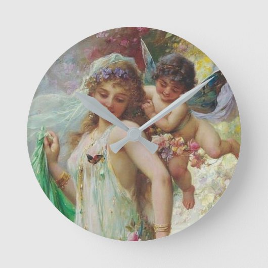 アクリル製壁時計 ラウンド壁時計 (正面)