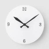 アクリル製壁時計 ラウンド壁時計 (正面)