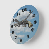 アクリル製壁時計 ラウンド壁時計 (傾斜)