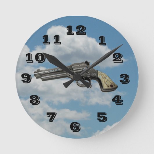 アクリル製壁時計 ラウンド壁時計 (正面)