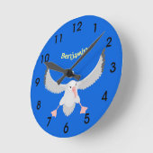 アクリル製壁時計 ラウンド壁時計 (傾斜)