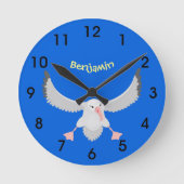 アクリル製壁時計 ラウンド壁時計 (正面)