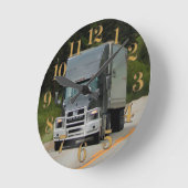 アクリル製壁時計 ラウンド壁時計 (傾斜)