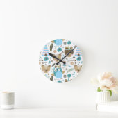 アクリル製壁時計 ラウンド壁時計 (ホーム)