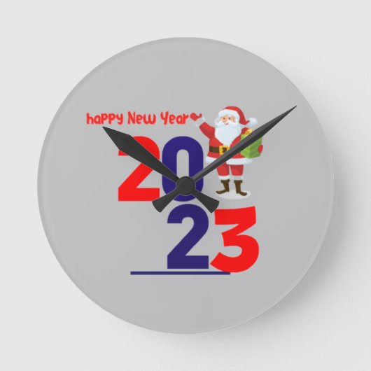 アクリル製壁時計 ラウンド壁時計 (正面)