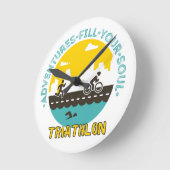 アクリル製壁時計 ラウンド壁時計 (傾斜)