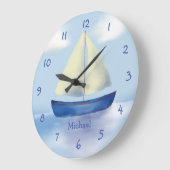 アクリル製壁時計 ラージ壁時計 (傾斜)