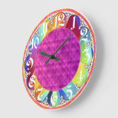 アクリル製壁時計 ラージ壁時計 (傾斜)