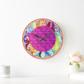 アクリル製壁時計 ラージ壁時計 (ホーム)