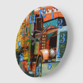 アクリル製壁時計 ラージ壁時計 (傾斜)