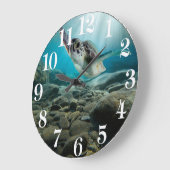 アクリル製壁時計 ラージ壁時計 (傾斜)