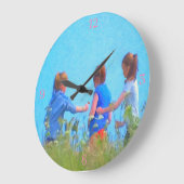 アクリル製壁時計 ラージ壁時計 (傾斜)