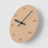 アクリル製壁時計「今の時間」 ラウンド壁時計 (傾斜)