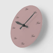 アクリル製壁時計「今の時間」 ラウンド壁時計 (傾斜)