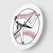 アクリル製壁時計、円形(大) ラージ壁時計 (傾斜)