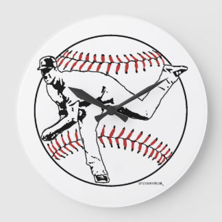 アクリル製壁時計、円形（大） ラージ壁時計