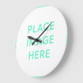 アクリル製壁時計、円形（大） ラージ壁時計 (傾斜)