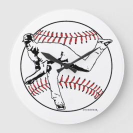 アクリル製壁時計、円形(大) ラージ壁時計