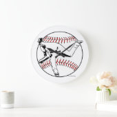 アクリル製壁時計、円形（大） ラージ壁時計 (ホーム)